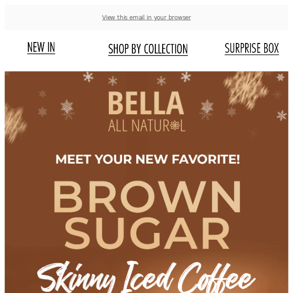 It's here! NEW Brown Sugar Skinny Iced Coffee 🤩