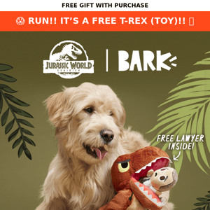 ⚠️ Oops. Our FREE XL T-Rex Toy Got Out… ⚠️