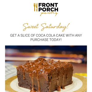 Last Chance for FREE Coca Cola Cake w/ Any Purchase Today!!!