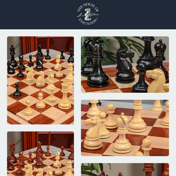Our Featured Chess Set of the Week -  The Nottingham 1936 Series Luxury Chess Pieces - 4.4" King