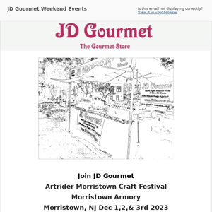JD Gourmet Events Dec 1 - 3 2023