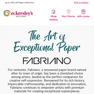 Discover the Art of Exceptional Paper with Fabriano 📜