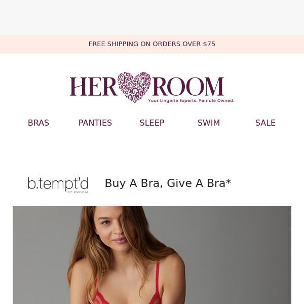 Buy a Bra, Give a Bra with b.tempt'd! - Her Room