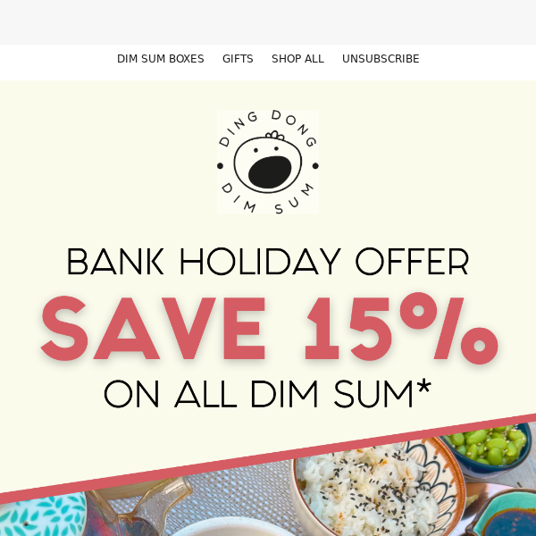 Our 15% Off Bank Holiday Offer Is Now On!