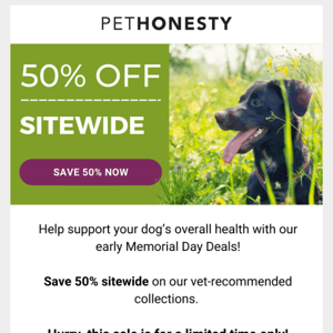 ﻿[50% OFF SITEWIDE] Your Pet’s Allergy Support & More