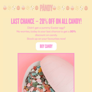 Last day to get 20% off🐥