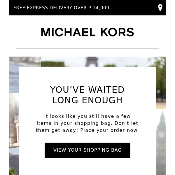 We're Ready When You Are Michael Kors…