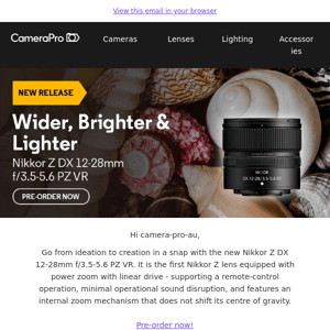 Wider, Brighter & Lighter: New Nikkor Z DX 12-28mm f/3.5-5.6 PZ VR 🌟