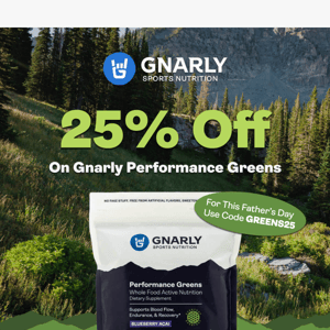 Get 25% Off on Gnarly Performance Greens