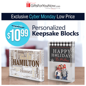 $10.99 Personalized Keepsakes | You're Saving OVER 60%, Shop Now!