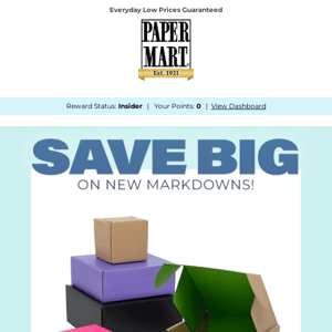 New Markdowns! Save on Bags, Boxes & More!