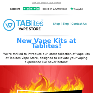 New Vape Kits at Tablites! 🔥