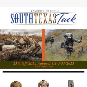 Sitka Gear's January Sale!