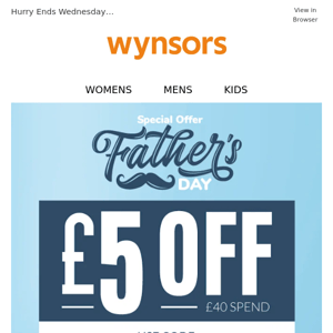 £5 Off | Just in time for Father's Day!