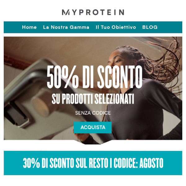 Risparmia il 50% su 200+ Prodotti 😍