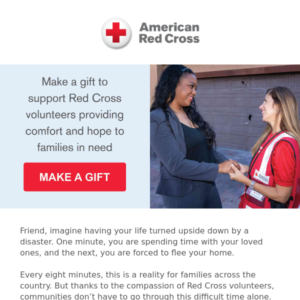 Red Cross volunteers are there to help whenever, wherever