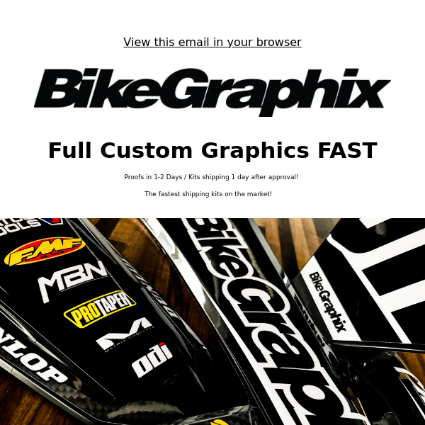 Full Custom Graphic Kits In 1-2 Days ⚡️ Full Kits Ship FAST