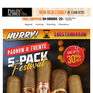 ⏳ Ending Soon - Padron & Fuente Cigar Festival 🎉