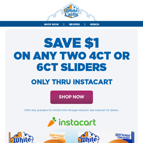 Save On Sliders With Instacart 🍔