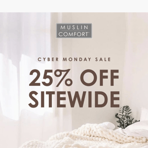 25% OFF: CYBER MONDAY 💫