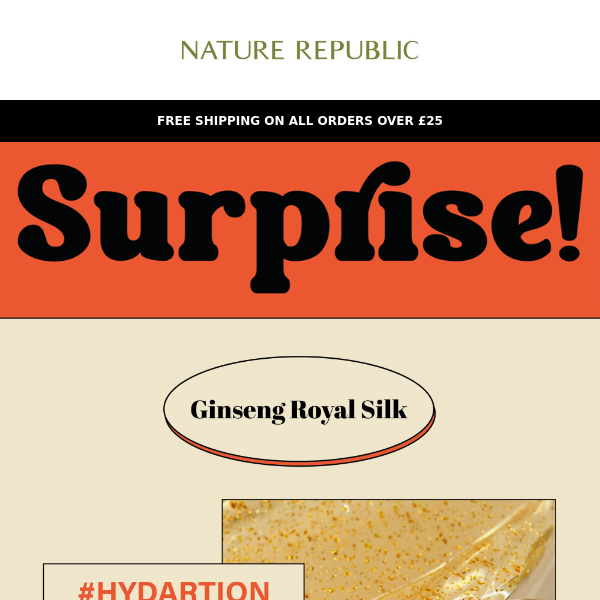 A surprise from Nature Republic! Get 20% on selected items