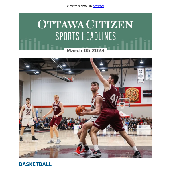 Gee-Gees stun Ravens in OUA men's basketball final, Ravens women win provincial title