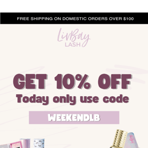 FLASH SALE 🚨Enjoy 10% OFF LivBay Supplies!