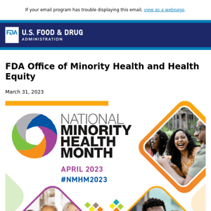 April is National Minority Health Month!