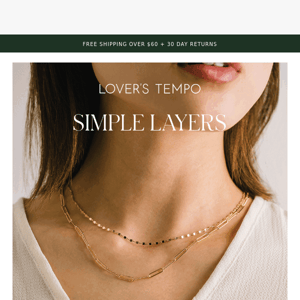 Get Stylish with Pre-layered Necklaces + Free Shipping Over $60