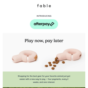 Play now, pay later with Afterpay 🐕