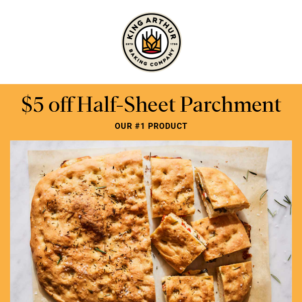 Bakers: Take $5 off Half-Sheet Parchment!