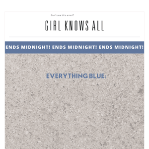 NO MONDAY BLUES // 40% OFF EVERYTHING BLUE