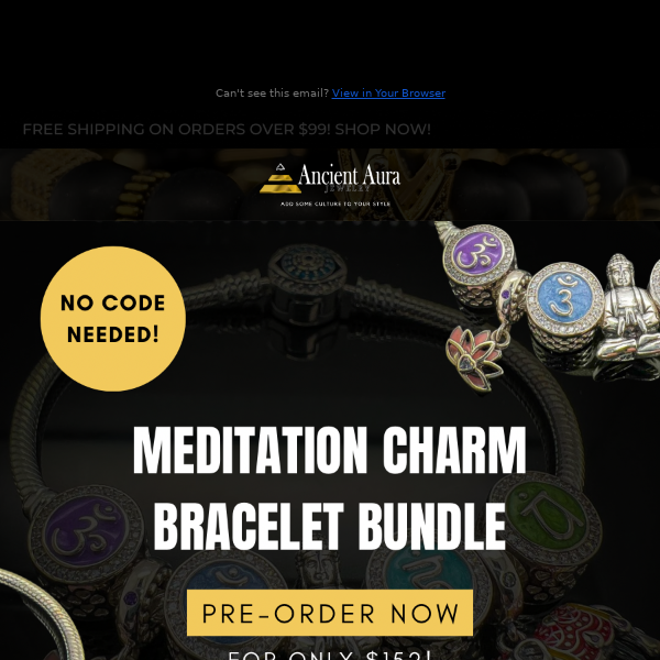 Pre-Order the Meditation Charm Bracelet Bundle for Only $152!