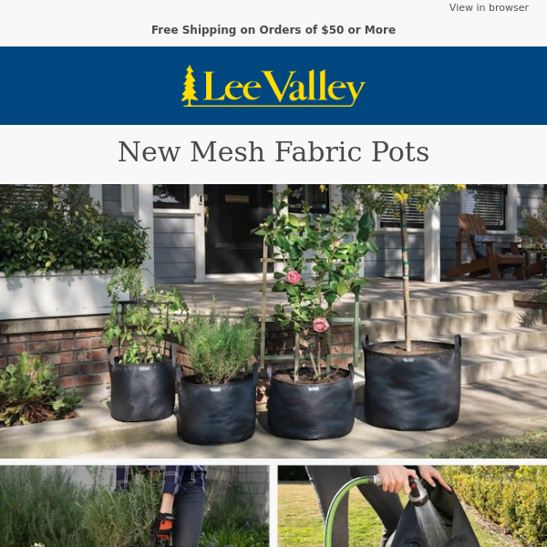 New Mesh Fabric Pots – A Great Way to Grow in Small Spaces