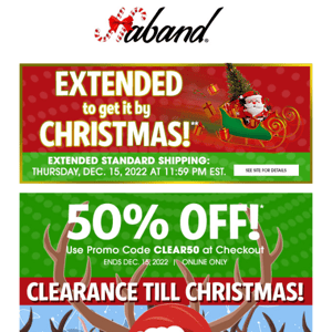 Last Chance: EXTRA 50% OFF & Holiday Delivery!