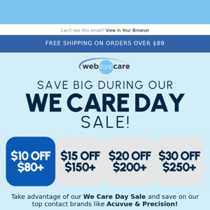 Save On Acuvue, Precision & More! 🙌