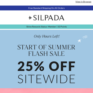 Hours left: 25% OFF sitewide!