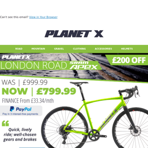 £200 OFF APEX ROAD BIKE