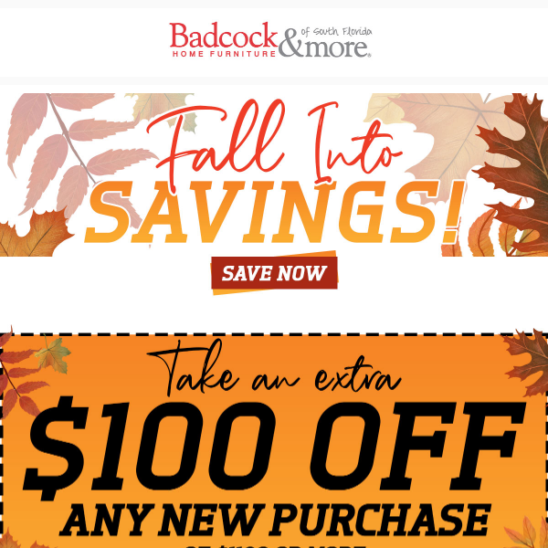 Fall Into Savings!🍂