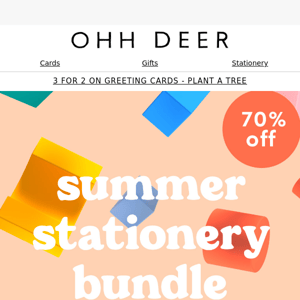 Save BIG on this new summer stationery bundle  ➡️