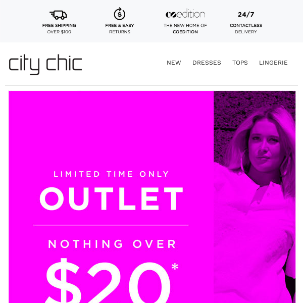 Be Quick & Click With Outlet: Nothing Over $20*