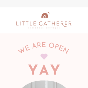 WE ARE OPEN 🤍✨