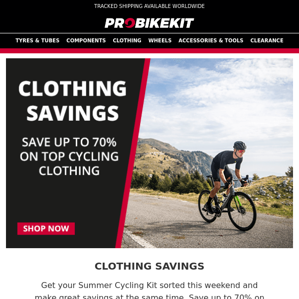 Cycling Clothing Savings