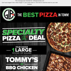 🔥EMAIL EXCLUSIVE - Specialty Pizza Deals!!🔥