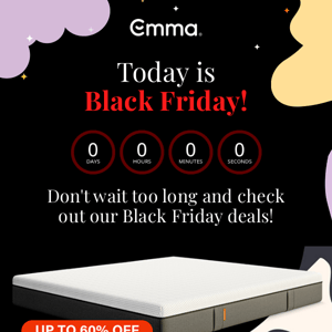 Today is Black Friday! Save up to 60%!