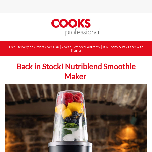 Back in Stock! NutriBlend Smoothie Maker 🍌🍓