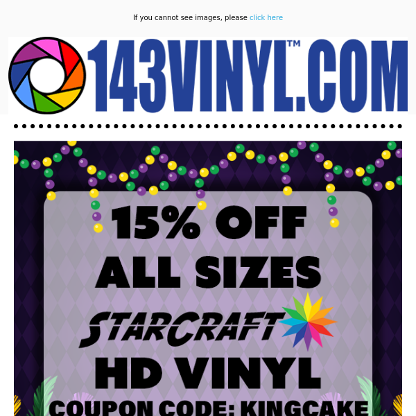 Let the Good Times Roll with 15% Off StarCraft HD Permanent Vinyl!