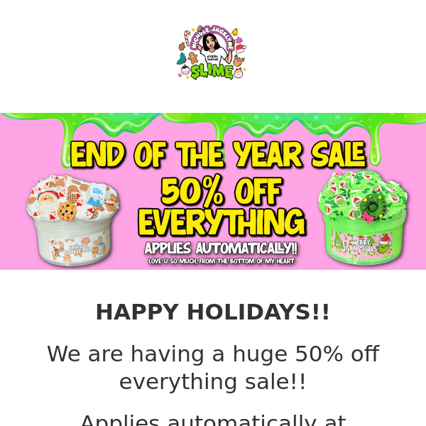 ENDS IN 2 DAYS🚨50% OFF END OF YEAR SALE🚨SELLING FAST, SHOP NOW!!