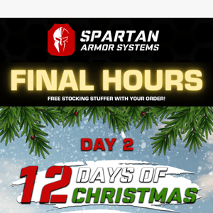 🎄FINAL HOURS!🎄 Take Home a Custom-Made Spartan Gift Today!