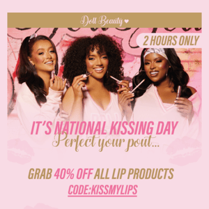 GO GO GO... 2 Hours only ⏰ 40% off ALL lips 💄